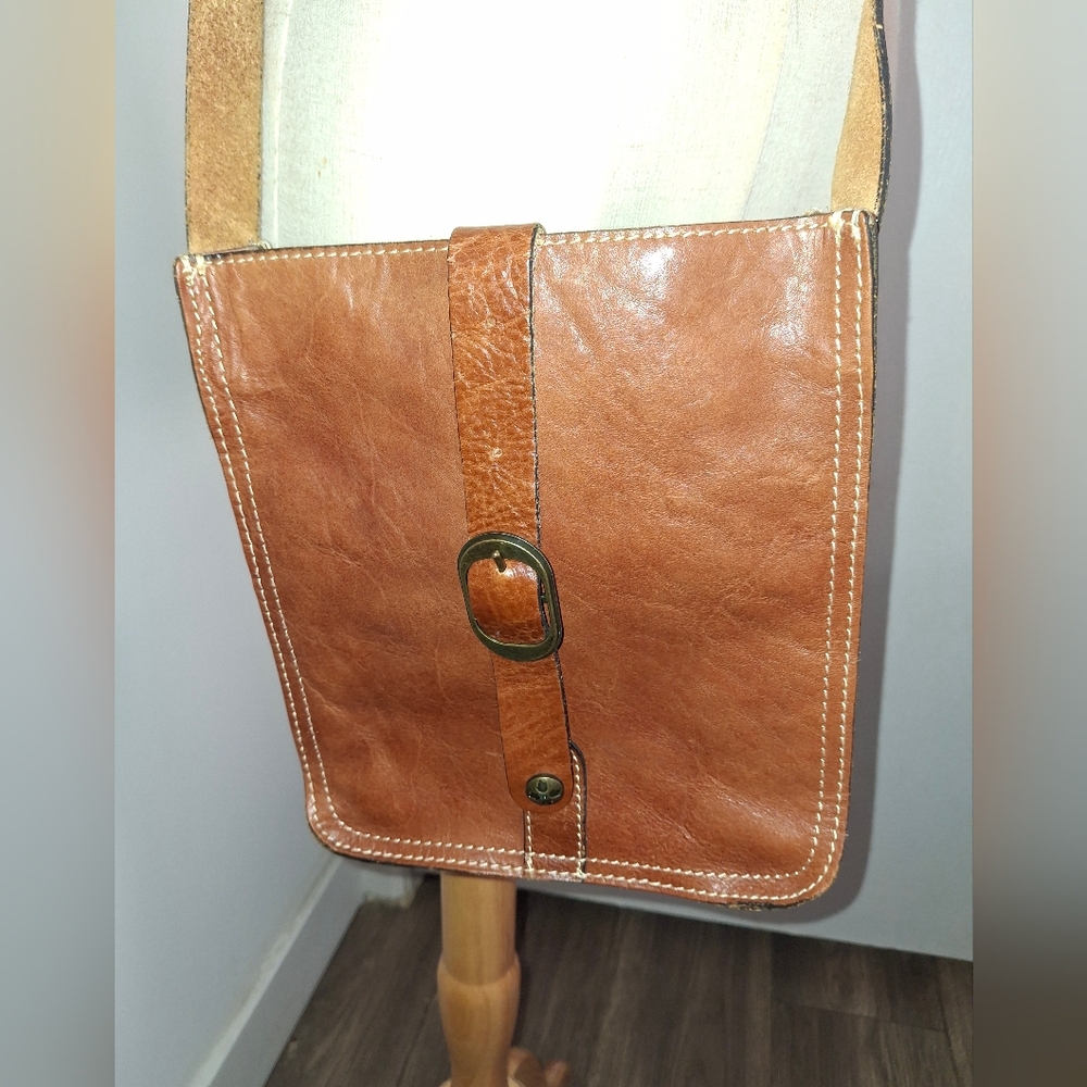 Patricia Nash 0Brown Leather Crossbody Bag
